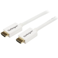 StarTech.com Cavo HDMI ad alta velocità da 5 m - Cavo Ultra HD 4k x 2k a parete CL3 bianco - HDMI a HDMI - M M