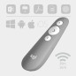 Logitech R500 puntatore wireless Bluetooth/RF Grigio