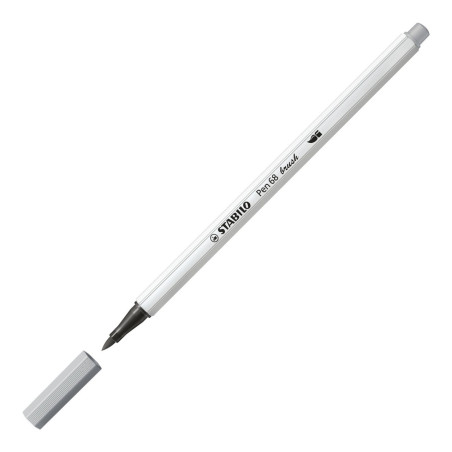 STABILO Pen 68 brush marcatore Medio Grigio 1 pz