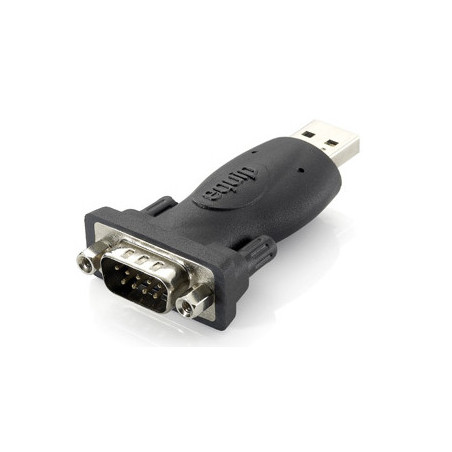 Equip 133382 adattatore per inversione del genere dei cavi USB A RS-232 Nero