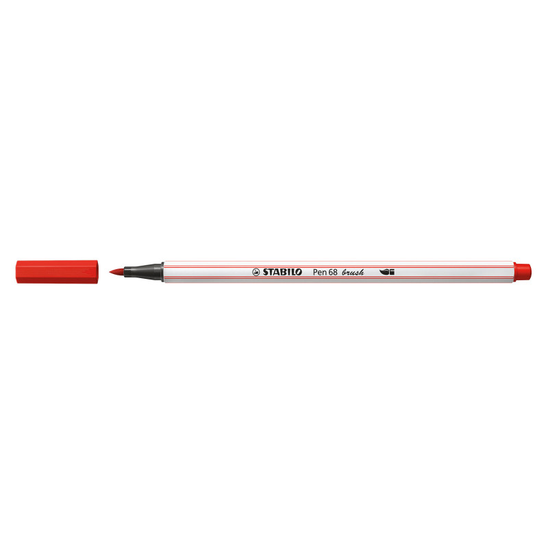 STABILO Pen 68 brush marcatore Medio Rosso 1 pz