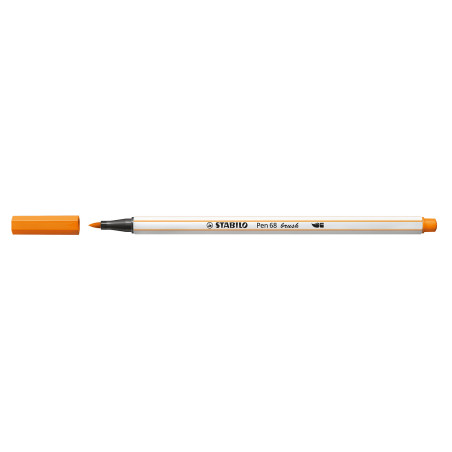 STABILO Pen 68 brush marcatore Medio Arancione 1 pz