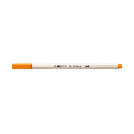 STABILO Pen 68 brush marcatore Medio Arancione 1 pz