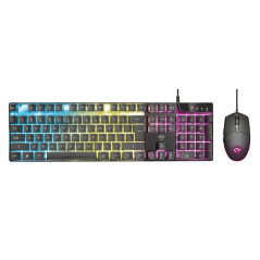 Trust GXT 838 tastiera Mouse incluso Gaming USB QWERTY Italiano Nero