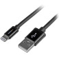 StarTech.com Cavo lungo connettore lightning a 8 pin Apple nero a USB da 2 m per iPhone / iPod / iPad