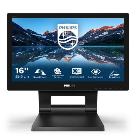 Philips 162B9T/00 Monitor PC 39,6 cm (15.6") 1366 x 768 Pixel HD LCD Touch screen Nero