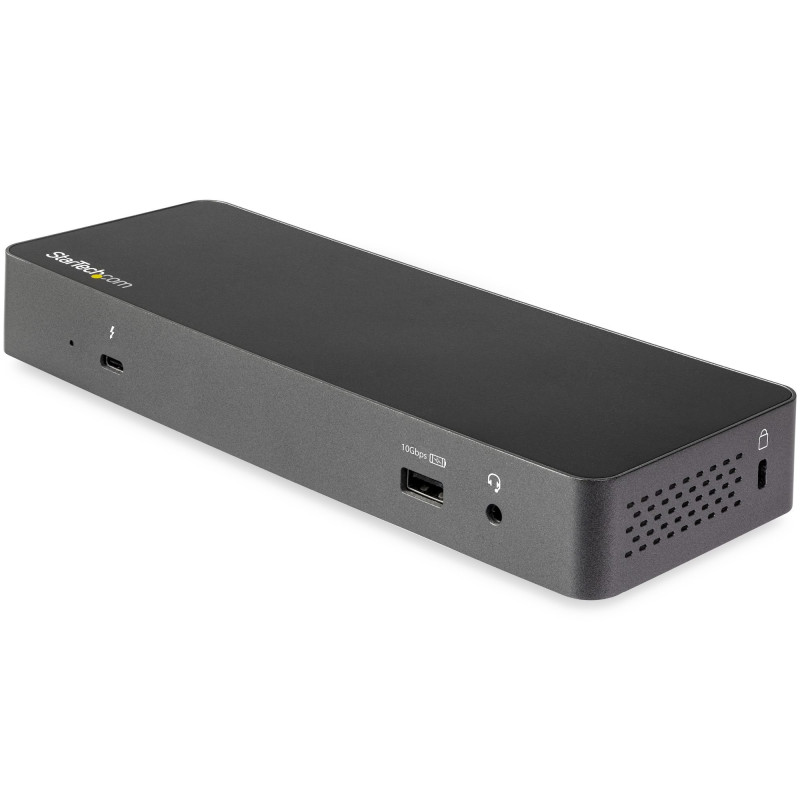 StarTech.com Docking station universale Thunderbolt 3 o USB-C - Doppio monitor DisplayPort a 4K - Power delivery a 60W - Dock