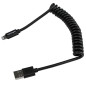 StarTech.com Cavo connettore Lightning a 8 pin Apple nero a USB a spirale da 60 cm per iPhone / iPod / iPad