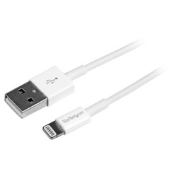 StarTech.com Cavo Connettore Lightning 8-pin Apple a USB di tipo Slim per iPhone   iPod   iPad da 1m - Bianco