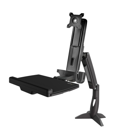 StarTech.com Braccio regolabile da scrivania per postazione di lavoro Sit-Stand per un singolo display 27" con montaggio VESA -