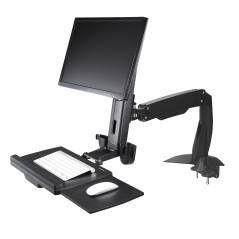 StarTech.com Braccio regolabile da scrivania per postazione di lavoro Sit-Stand per un singolo display 27" con montaggio VESA -