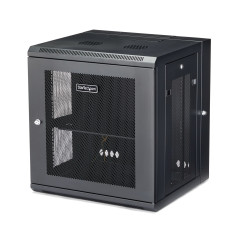 StarTech.com Armadio per Server Rack Montabile a Parete 12U - Armadio a Cerniera fino a 17" (43cm) di profondità