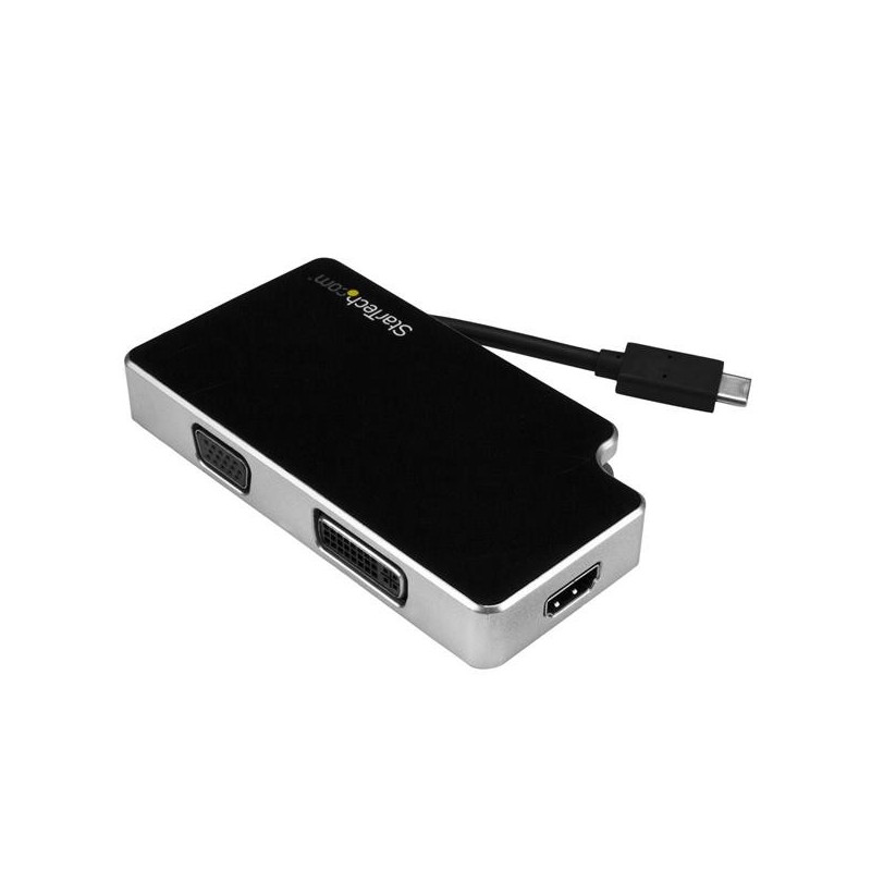 StarTech.com Adattatore da Viaggio Audio/Video 3 in 1 - USB-C a VGA, DVI o HDMI - 4K