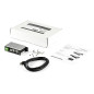 StarTech.com Hub USB 2.0 a 4 porte - Hub USB-A industriale in metallo (4x USB-A) con protezione ESD e da sovratensioni - Temp.