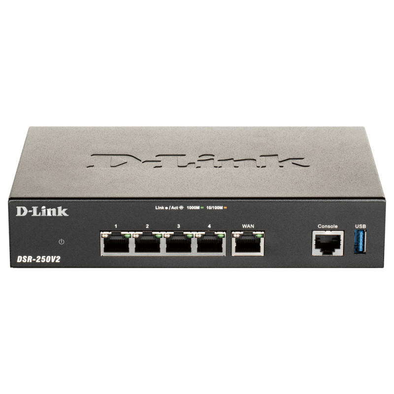 D-Link DSR-250V2 router wireless Gigabit Ethernet Nero