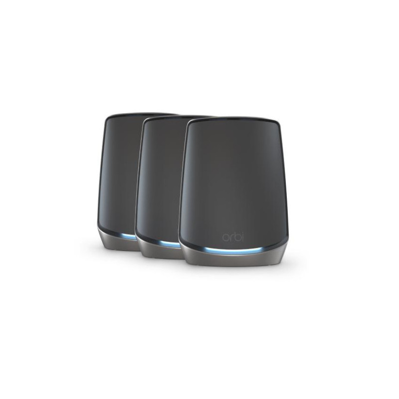 NETGEAR Orbi 860 AX6000 WiFi System black edition Banda tripla (2.4 GHz/5 GHz/5 GHz) Wi-Fi 6 (802.11ax) Nero 4 Interno