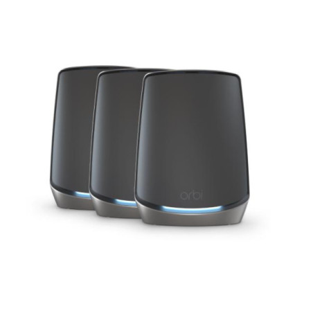 NETGEAR Orbi 860 AX6000 WiFi System black edition Banda tripla (2.4 GHz 5 GHz 5 GHz) Wi-Fi 6 (802.11ax) Nero 4 Interno