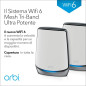 NETGEAR Orbi RBK852 AX6000 WiFi 6 Mesh System Banda tripla (2.4 GHz/5 GHz/5 GHz) Wi-Fi 6 (802.11ax) Grigio, Bianco 8 Interno