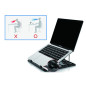 Conceptronic ERGO Laptop Cooling Stand Supporto per computer portatile Nero 39,6 cm (15.6")