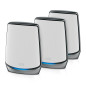 NETGEAR Orbi RBK853 AX6000 WiFi 6 Mesh System Banda tripla (2.4 GHz/5 GHz/5 GHz) Wi-Fi 6 (802.11ax) Grigio 4 Interno