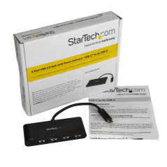 StarTech.com HB30C4AFPD hub di interfaccia USB 3.2 Gen 1 (3.1 Gen 1) Type-C 5000 Mbit s Nero