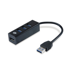 Conceptronic HUBBIES04B hub di interfaccia USB 3.2 Gen 1 (3.1 Gen 1) Type-A 5000 Mbit s Nero