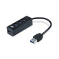 Conceptronic HUBBIES04B hub di interfaccia USB 3.2 Gen 1 (3.1 Gen 1) Type-A 5000 Mbit/s Nero