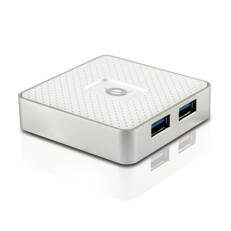 Conceptronic HUBBIES03W USB 3.2 Gen 1 (3.1 Gen 1) Type-A 5000 Mbit/s Bianco