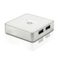 Conceptronic HUBBIES03W USB 3.2 Gen 1 (3.1 Gen 1) Type-A 5000 Mbit/s Bianco