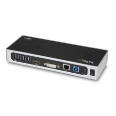 StarTech.com Docking Station USB 3.0 - Laptop Dock per doppio monitor con HDMI e DVI/VGA Video - Hub a 6 porte USB 3.1 Gen 1