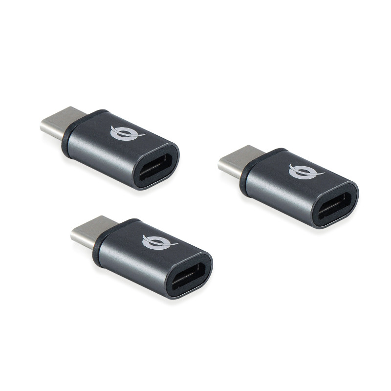 Conceptronic DONN05G adattatore per inversione del genere dei cavi USB 2.0 Type-C USB 2.0 Micro Nero