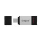 Kingston Technology DataTraveler 80 unità flash USB 128 GB USB tipo-C 3.2 Gen 1 (3.1 Gen 1) Nero, Argento