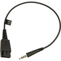 Jabra 8800-00-99 adattatore per inversione del genere dei cavi Quick Disconnect (QD) 3,5 mm Nero