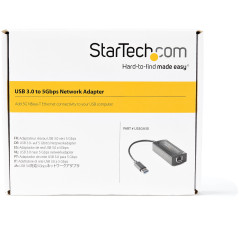 StarTech.com Adattatore di rete 5G - Convertitore da USB 3.0 Type-A a 5 Gigabit Ethernet - 5GBASE-T  NBASE-T   4 velocità - USB