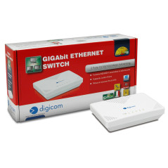 Digicom SWG05-T01 Non gestito Gigabit Ethernet (10 100 1000) Bianco