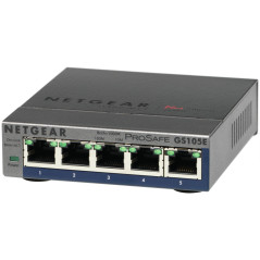 NETGEAR GS105E-200PES switch di rete Gestito L2/L3 Gigabit Ethernet (10/100/1000) Grigio