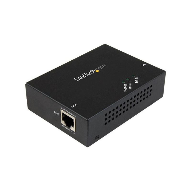 StarTech.com Extender Gigabit ad 1 porta PoE+ Power over Ethernet - 802.23af - 100m