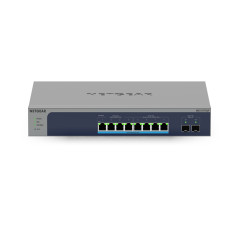 NETGEAR MS510TXUP switch di rete Gestito L2 L3 L4 10G Ethernet (100 1000 10000) Supporto Power over Ethernet (PoE) Grigio, Blu