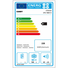 Candy CFU 1900 1 E Congelatore verticale Libera installazione 160 L Bianco