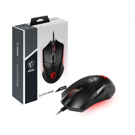 MSI Clutch GM08 mouse Gaming Ambidestro USB tipo A Ottico 4200 DPI