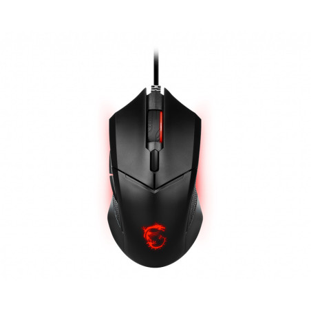 MSI Clutch GM08 mouse Gaming Ambidestro USB tipo A Ottico 4200 DPI