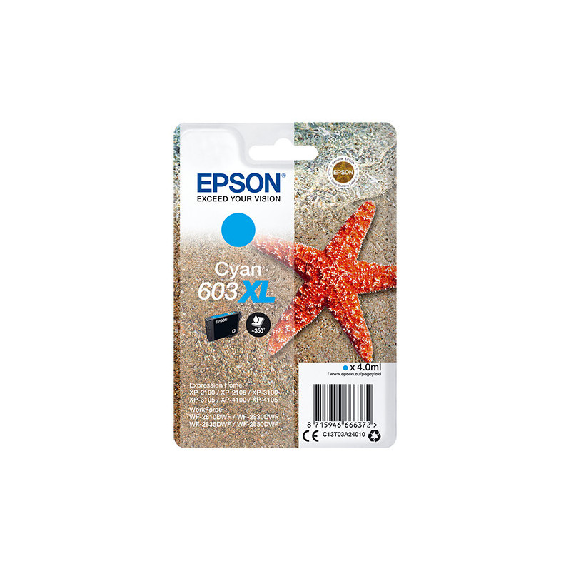 Epson Singlepack Cyan 603XL Ink