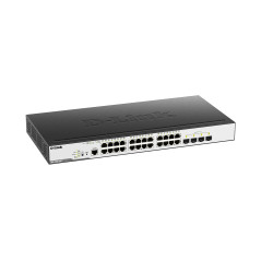 D-Link DGS-3000-28LP switch di rete Gestito L2 Gigabit Ethernet (10 100 1000) Supporto Power over Ethernet (PoE) 1U Nero