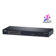 ATEN Switch KVM over IP Multi-Interface Cat 5 a 16 porte per 1 accesso condiviso locale remoto