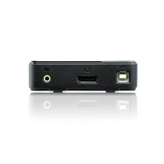 ATEN Switch KVM USB DisplayPort/audio a 2 porte (supporto 4K e cavi inclusi)