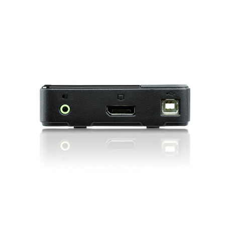 ATEN Switch KVM USB DisplayPort/audio a 2 porte (supporto 4K e cavi inclusi)