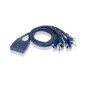 ATEN Switch KVM USB VGA/Audio cablato 4-porte (0,9 m, 1,2 m)