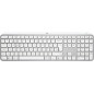 Logitech MX Keys S tastiera Universale RF senza fili + Bluetooth QWERTZ Svizzere Alluminio, Bianco