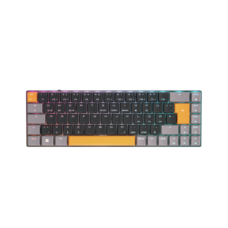 CHERRY MX-LP 2.1 Compact Wireless tastiera Gaming RF senza fili + Bluetooth QWERTZ Tedesco Nero