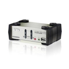 ATEN Switch KVMP™ VGA audio PS 2-USB a 2 porte con OSD